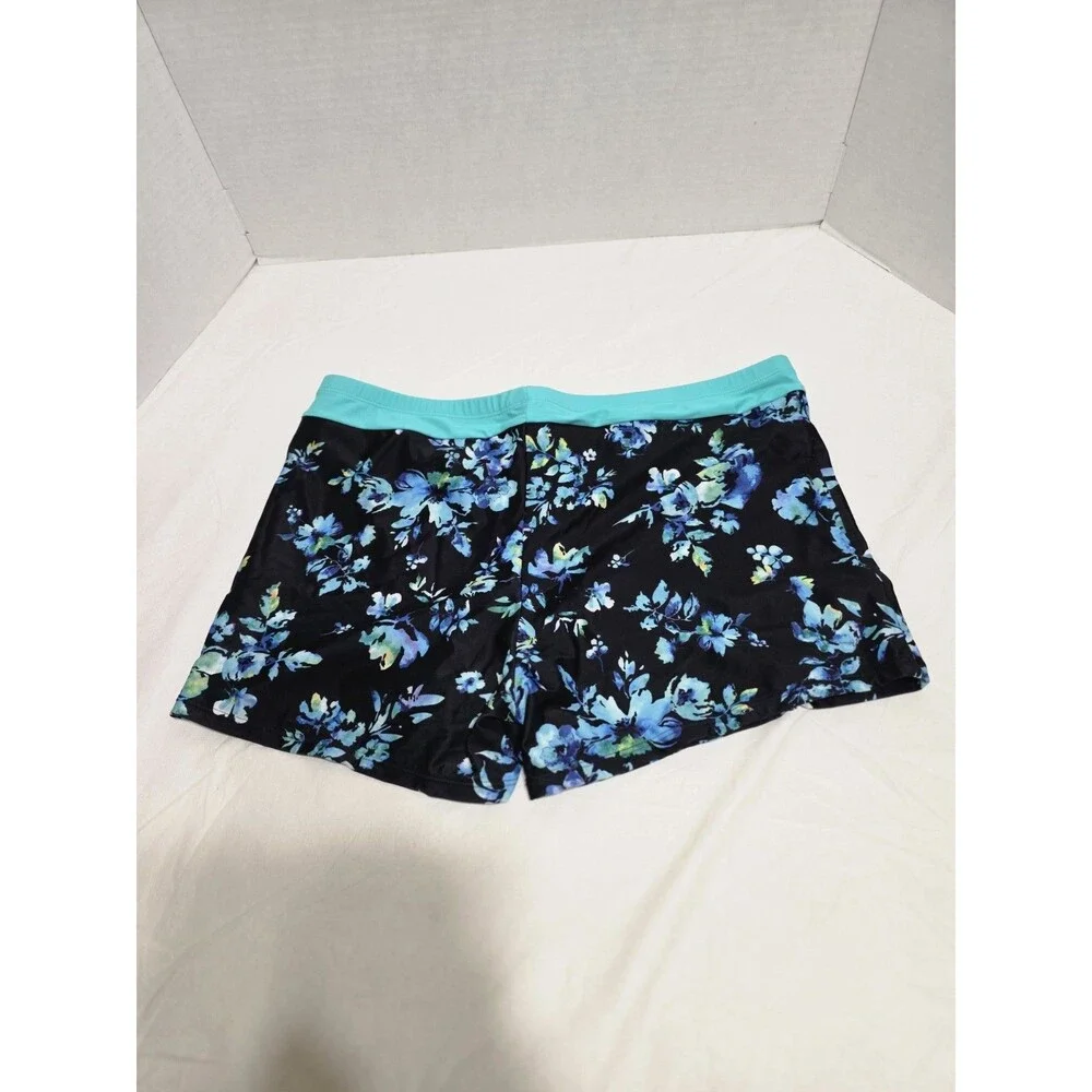 NWT Daci 2 Piece Swimsuit Turquoise and Black Woman's Size 20W